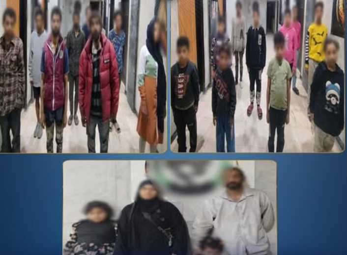 ضبط 10 متهمين لاستغلال 12 طفلًا في التسول وبيع السلع بالجيزة